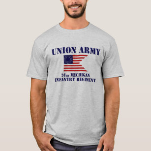 24. Michigan-Infanterie-Regiment, ziviles T-Shirt