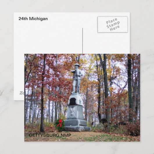 24. MICHIGAN POSTKARTE (Vorne/Hinten)