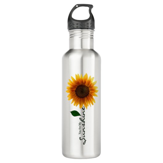 24 ml. Wasserflasche - Sie sind mein Sonnenschein Edelstahlflasche (Vorderseite)