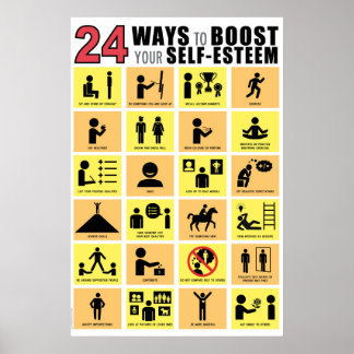 24 MÖGLICHKEITEN, UM IHR SELBSTVERHALTEN ZU STÄRKE POSTER