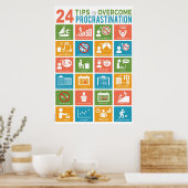 24 MÖGLICHKEITEN ZUR ÜBERKOMPRASTINATION POSTER (Küche)