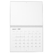 24 Monate Blanker Kalender 2025 - 2026 mit Feierta (Jan 2027)