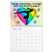 24 MONATE RAINBOWS GYMNAST QUOTE CALENDAR KALENDER (Feb 2027)