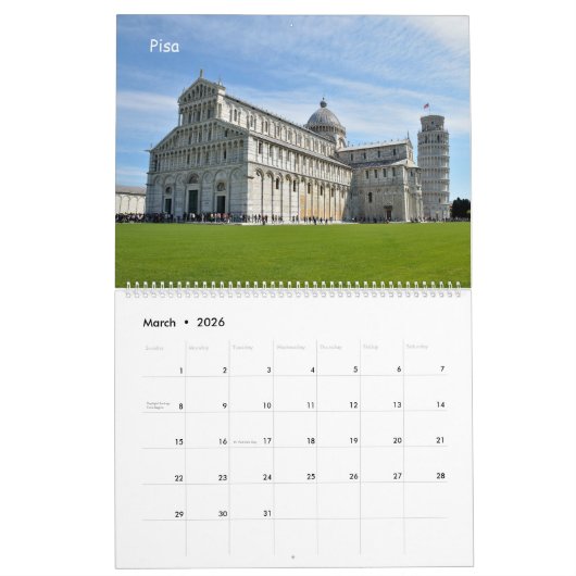 24 Monate Toskana Kalender (Mär 2026)