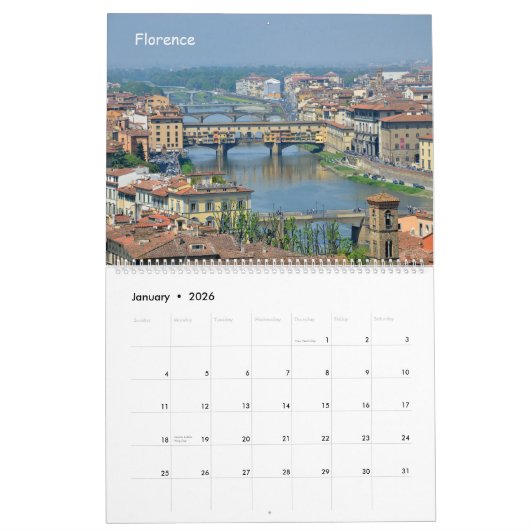 24 Monate Toskana Kalender (Jan 2026)