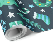 #24 Nautical Haven Wrapping Paper "Jumbo Size" Geschenkpapier (Rolleneckpunkt)
