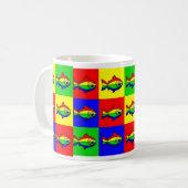 24 Oncor Hynchus Mykiss - 24 Regenbogenforelle Kaffeetasse (Vorderseite Links)