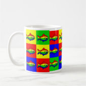 24 Oncor Hynchus Mykiss - 24 Regenbogenforelle Kaffeetasse (Links)