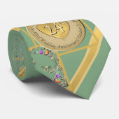 24. Opal Anniversary Neck Tie Krawatte (Gerollt)