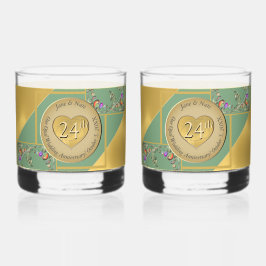 24. Opal Anniversary Trinkbehälter Set Whiskyglas
