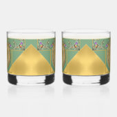 24. Opal Anniversary Trinkbehälter Set Whiskyglas (Links)
