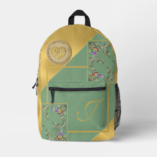 24. Opal-Jubiläum Druckausschnitt Nähtasche Bedruckter Rucksack