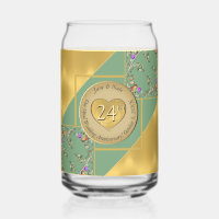 24. Opal Jubiläum kann Glas