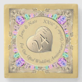 24. Opal-Jubiläum Steinuntersetzer (Vorderseite)