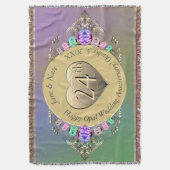 24. Opal Wedding Jubiläum Decke (Vorderseite Vertikal)