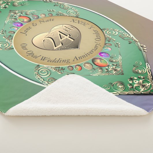 24. Opal Wedding Jubiläum Sherpadecke (3/4)