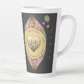 24. Opal Wedding Jubiläum Wasserflasche Milchtasse (Rechts)