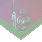 24. Opal Wedding Jubiläumstablett Tischdecke (Schrägansicht)