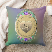 24. Opal Wedding Jubiläumswurfkissen Kissen (Decke)