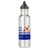 24 Oz Wasser Flasche-Let's Talk Toxicology Edelstahlflasche (Rechts)