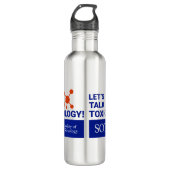 24 Oz Wasser Flasche-Let's Talk Toxicology Edelstahlflasche (Vorderseite)
