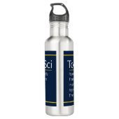 24 Oz Water Bottle-ToxSci Journal Edelstahlflasche (Rückseite)