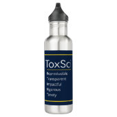 24 Oz Water Bottle-ToxSci Journal Edelstahlflasche (Rechts)