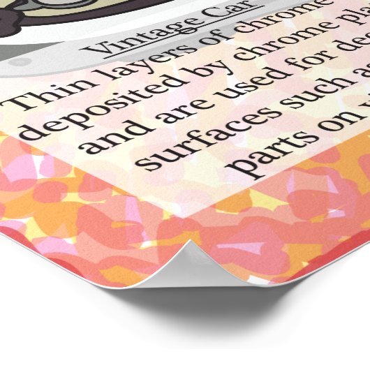 24. Periodische Tabelle der Elemente mit Chrom (Cr Poster (Ecke)