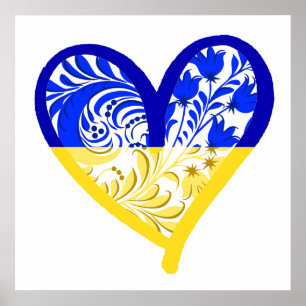 24"-Plakat - Unterstützung für die Ukraine Poster