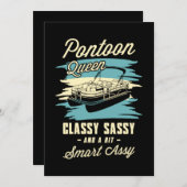 24.Pontoon Königin klassisch sassy und ein wenig a Save The Date (Vorne/Hinten)