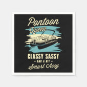 24.Pontoon Königin klassisch sassy und ein wenig a Serviette (Vorderseite)