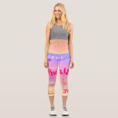 24 positive Eigenschaften menschliche Eigenschafte Capri Leggings (Vorderseite)