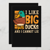 24.Rubber duck for a Duck Lovers Save The Date (Vorne/Hinten)