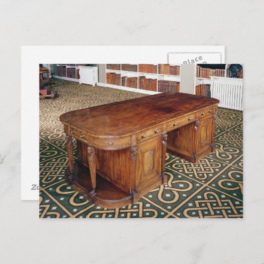 24: Schreibtisch durch jr. Thomas Chippendale, Postkarte (Vorne/Hinten)