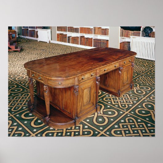 24:Schreibtisch von Thomas Chippendale Jr., 1805 Poster (Vorne)