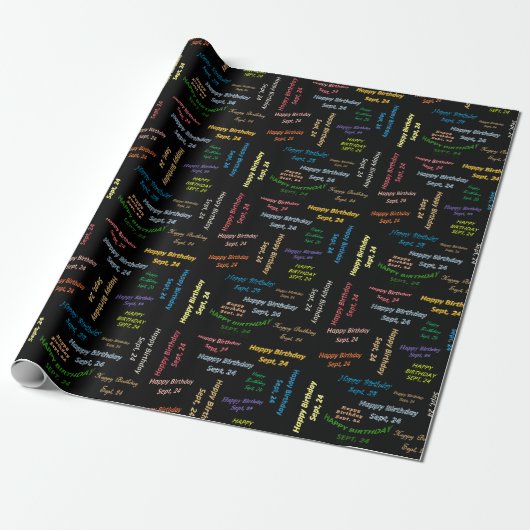 24. September Geschenkpapier (Ungerollt)