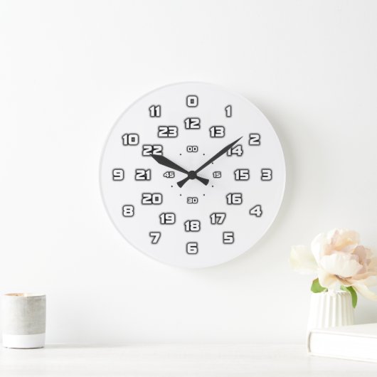 24 Stunden analoge Uhr (Zuhause)