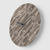 24 Stunden Camouflage Militärzeituhr Große Wanduhr (Winkel)