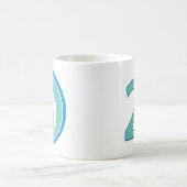 24 Stunden - Kameldesign (blau/Aquamarin) Tasse (Mittel)
