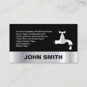 24-STUNDEN-NOTFALLPLUMBERN UND PLUMBING-DIENSTE VISITENKARTE (Rückseite)