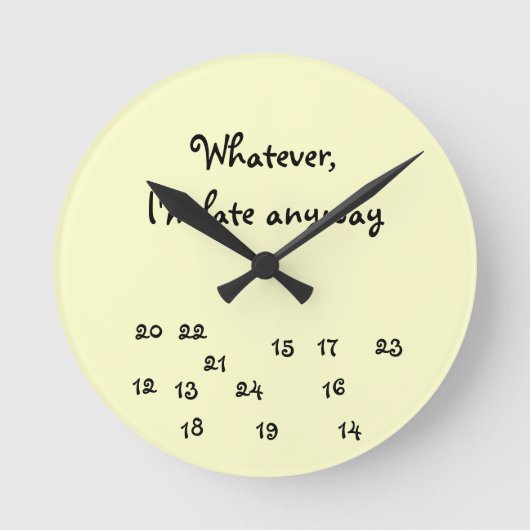 24 Stunden Uhr (Vorderseite)