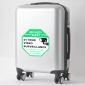 24-Stunden-Videoüberwachung Aufkleber (Koffer)