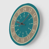 24-STUNDEN-Wanduhren Große Wanduhr (Winkel)