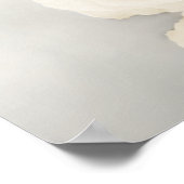 24 Tabelle Weißrosen Elegantes Hochzeitssortiment Poster (Ecke)