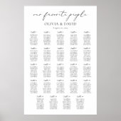 24 Tische einfach unsere Lieblings-Sitzkarte Poster (Vorne)