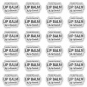 24 Transparente freie Form Lip Balm 1,8 Zoll Etike Aufkleber (Vorderseite)