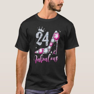 24 und fabelhafte 24. Geburtstagsschuhe T-Shirt