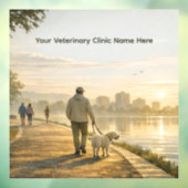 24" Veterinary Clinic Window Cling Fensteraufkleber (Blatt 3)