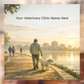 24" Veterinary Clinic Window Cling Fensteraufkleber (Blatt 2)