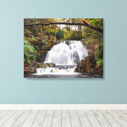 24"x18" im Herbst fallen Leinwanddruck (Insitu (Holzboden))